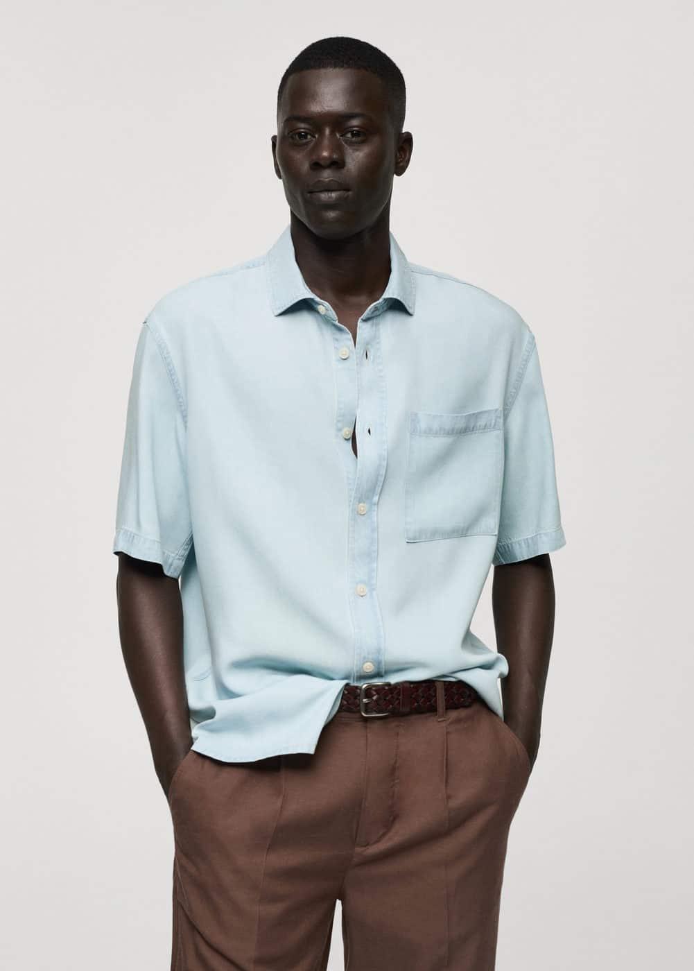 Mango Mens Regular-Fit Shirt Product Image