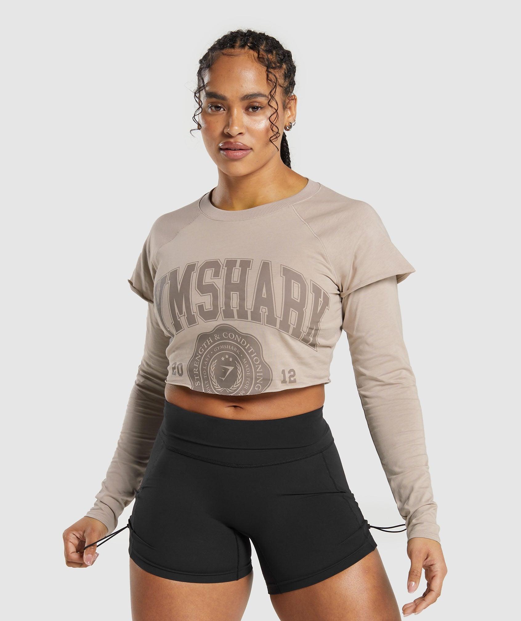 Lifting 2 In 1 Long Sleeve Crop Top Product Image