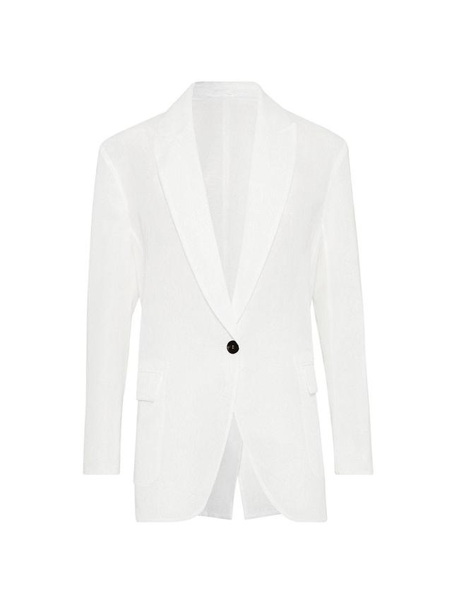 Womens Cotton Organza Blazer Product Image