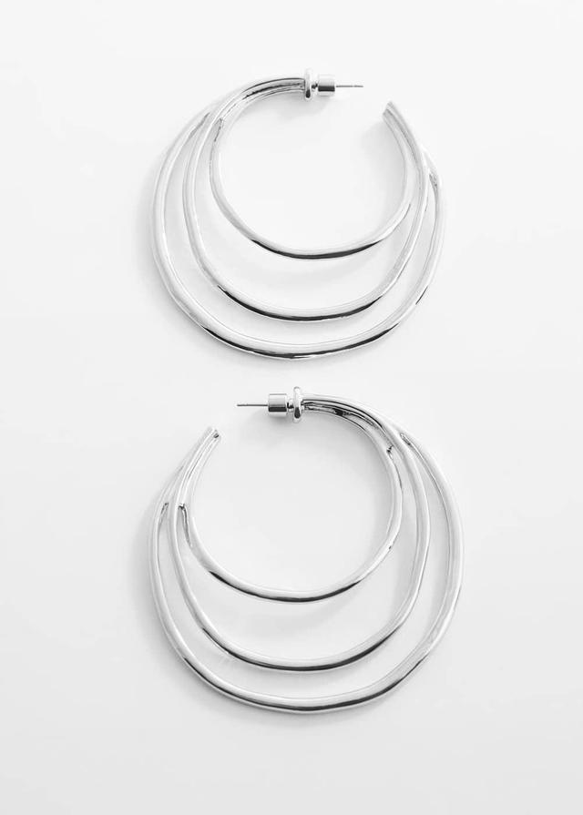 MANGO - Three hoop earrings - One size - Women Product Image