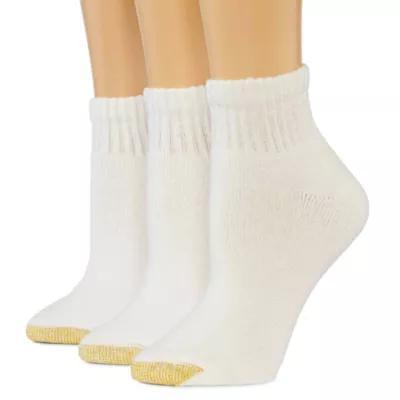 Gold Toe Ultra Tec 3 Pair Quarter Ankle Socks Womens Product Image