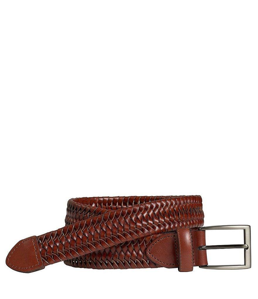 Johnston & Murphy Men's Leather Braided Belt Product Image