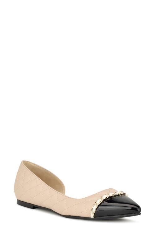 Nine West Womens Breza Slip-On Pointy Toe Dress Flats - White Product Image