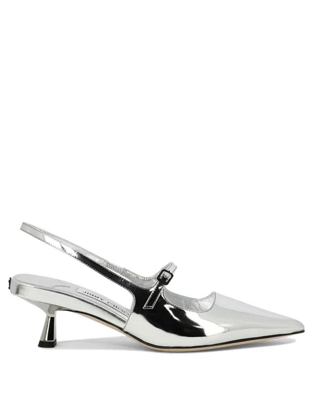 Didi 45 Heeled Shoes In Silver Product Image