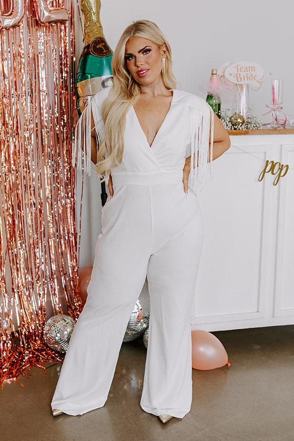 Luxury Excursions Jumpsuit in Ivory Curves Product Image