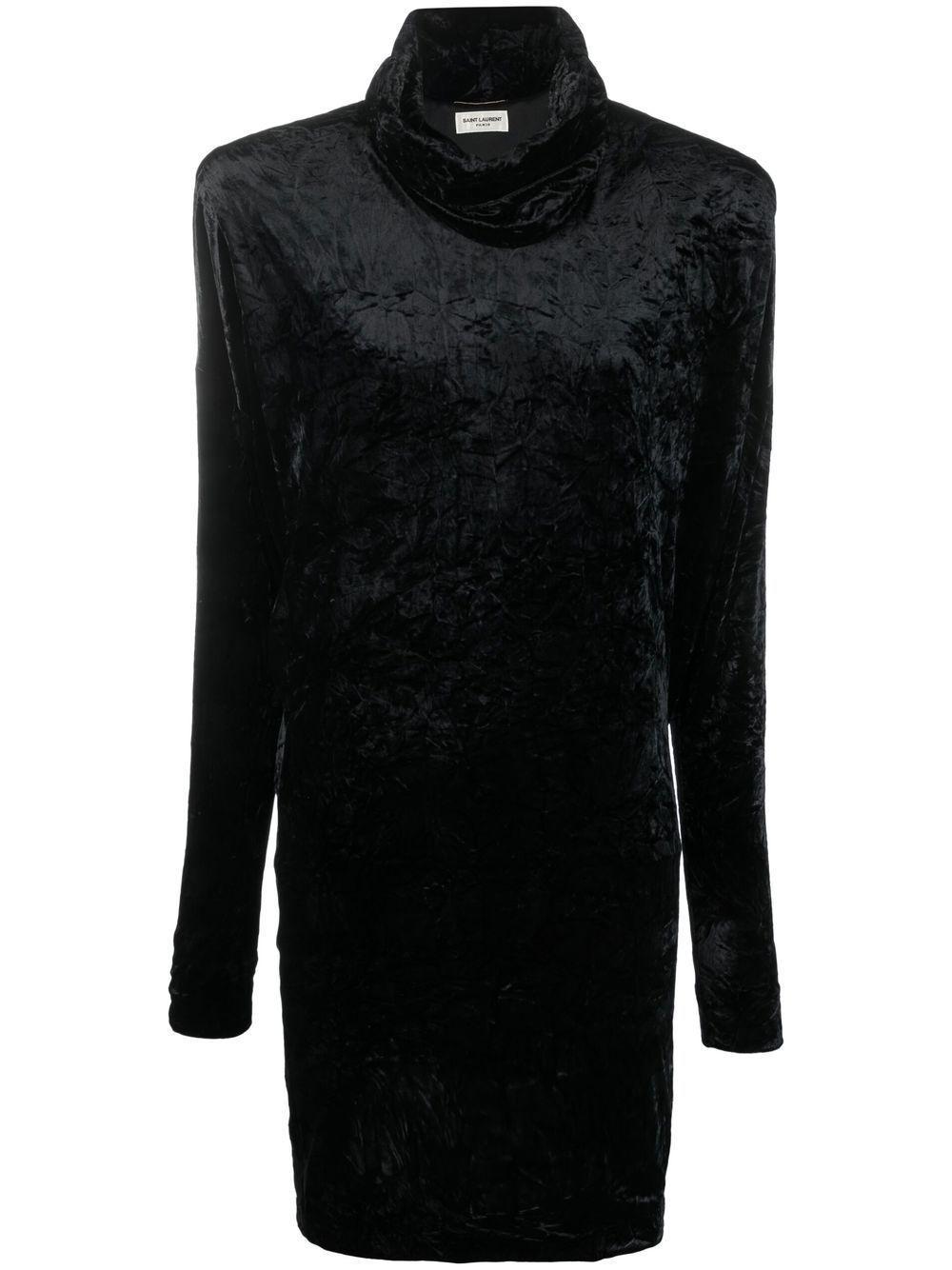 High Neck Long In Black Product Image