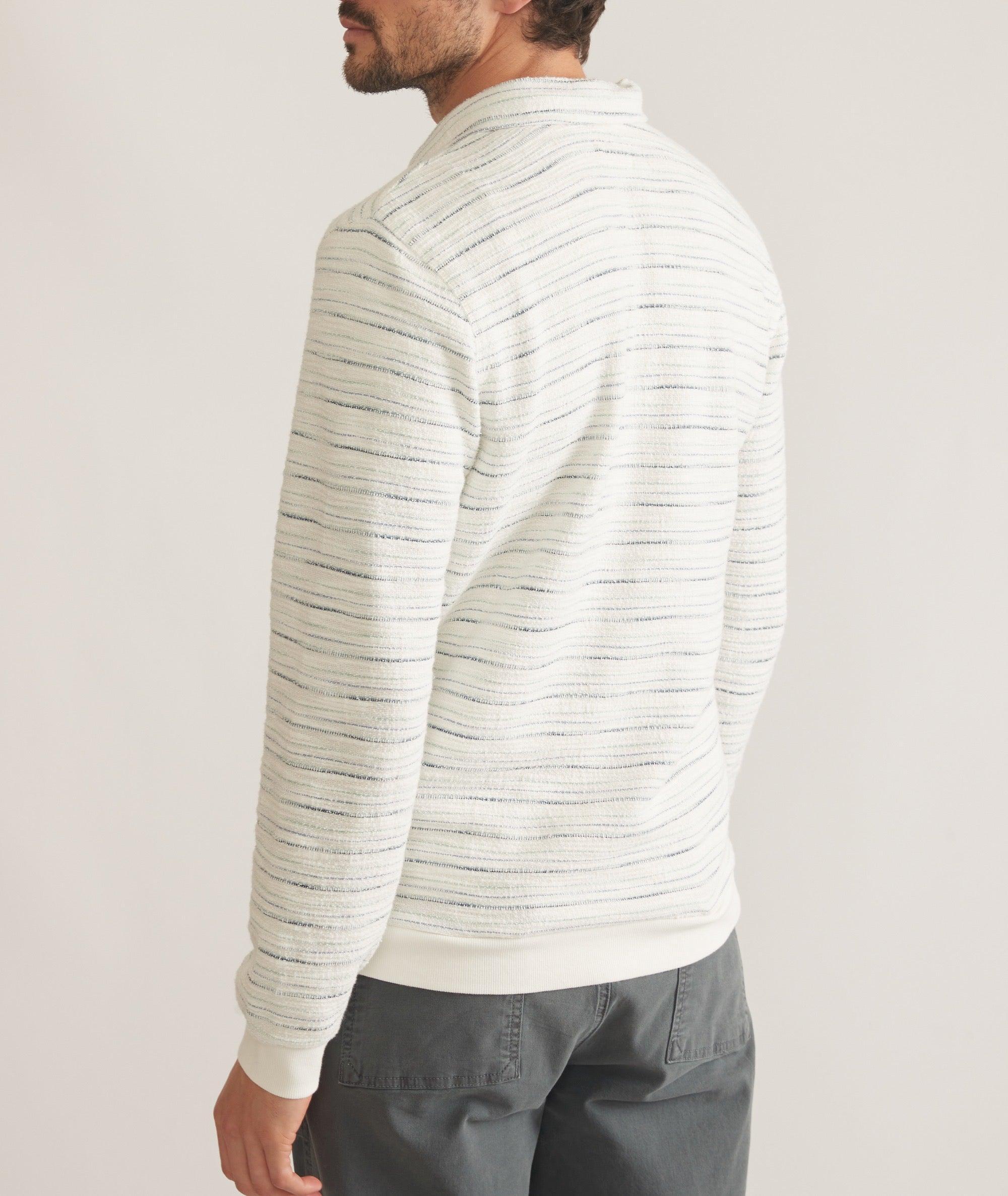 Textured Stripe Quarter Zip Product Image