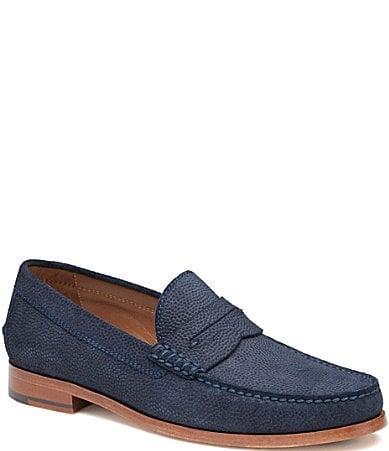 Johnston  Murphy Collection Mens Baldwin Suede Penny Loafers Product Image