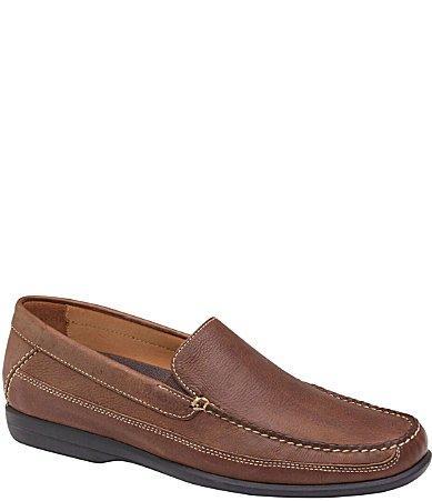 Johnston & Murphy Locklin Venetian (Tan Oiled Full Grain) Men's Shoes Product Image