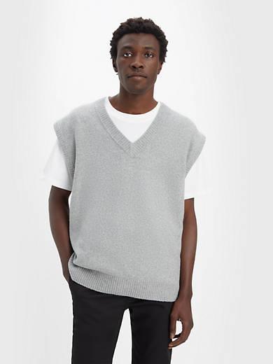 Loose Sweater Vest Product Image