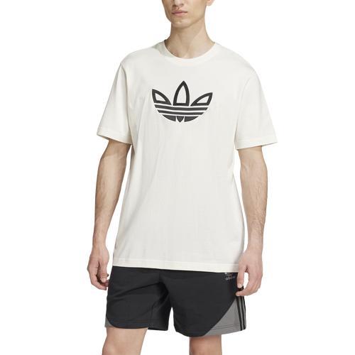 adidas Originals Mens Outline T-Shirt - Cloud/Black Product Image