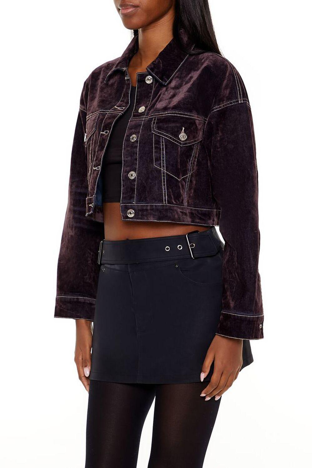 Cropped Denim Trucker Jacket | Forever 21 Product Image