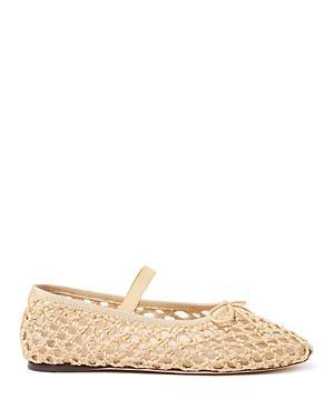 Womens Leonie Raffia Ballet Flats Product Image