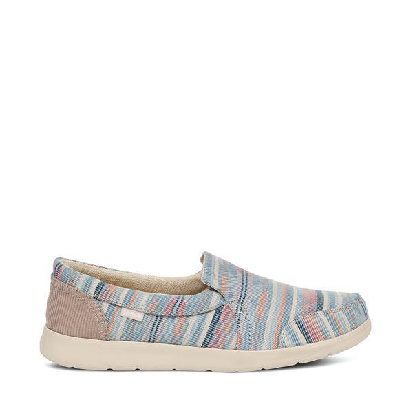 Womens Sanuk Hangout Lite Blanket Slip-On Casual Shoe - Blue / Multicolor Product Image