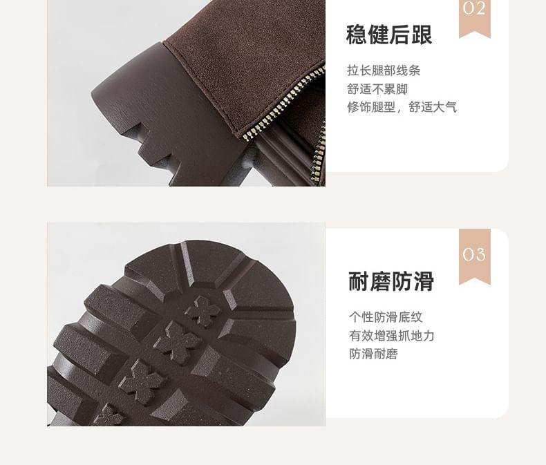 Buckled Platform Short Boots Product Image