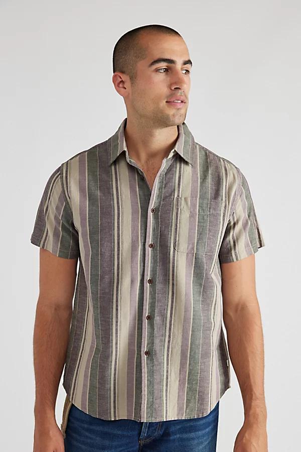 Katin York Striped Short Sleeve Shirt Top Mens at Urban Outfitters product image