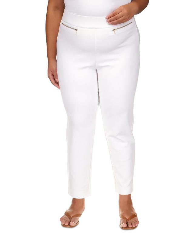 Michael Michael Kors Plus Size High-Rise Pull-On Pants Product Image