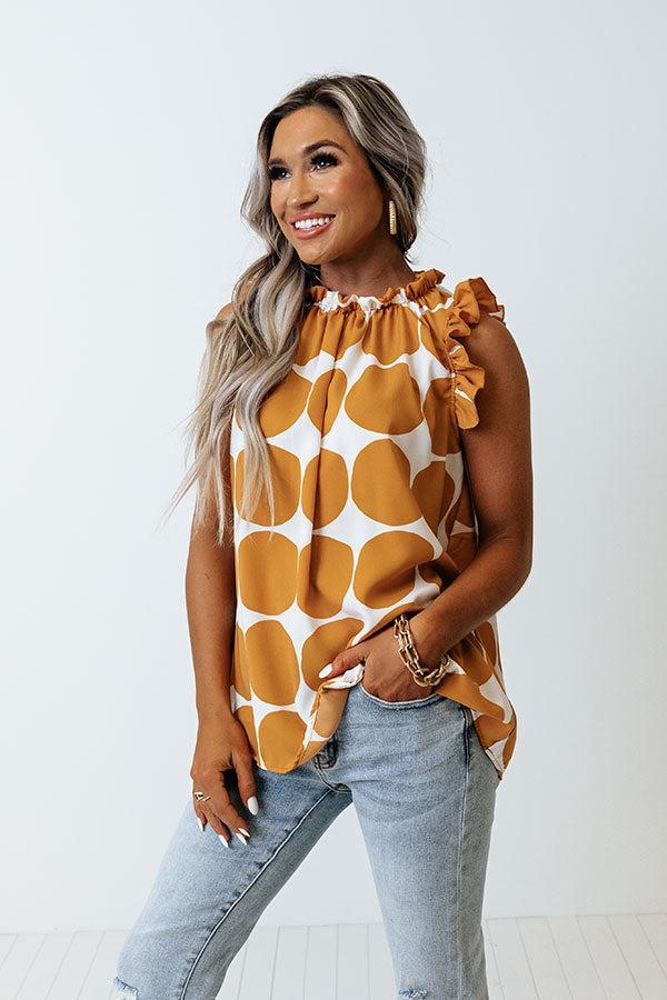 Brunch And Go Shift Top In Camel Product Image