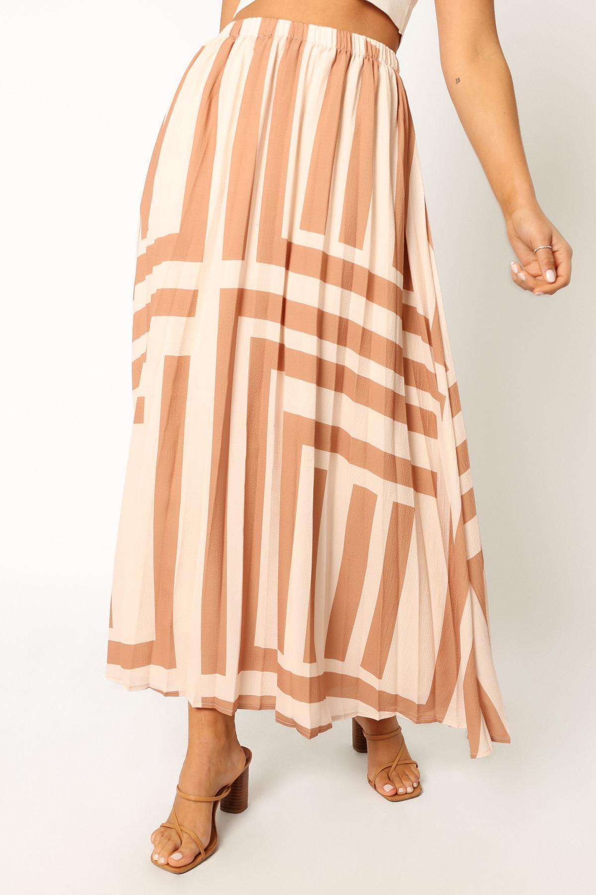 Women's Elke Pleat Midi Skirt Product Image