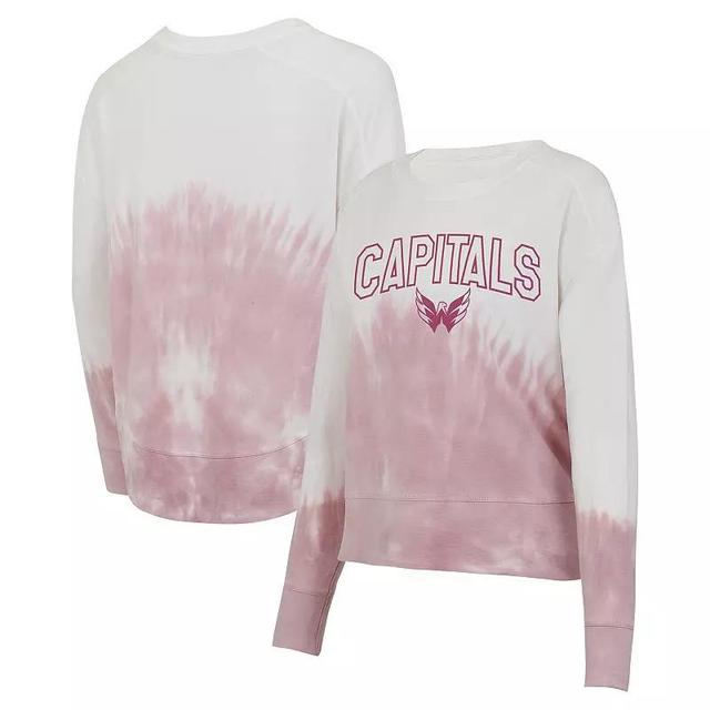 Womens Concepts Sport /White Washington Capitals Orchard Tie-Dye Long Sleeve T-Shirt Product Image