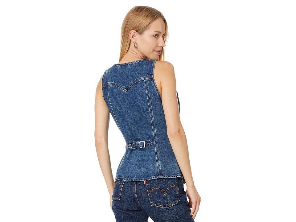 Levi's(r) Premium Longline Denim Vest (Enchantment) Women's Vest Product Image