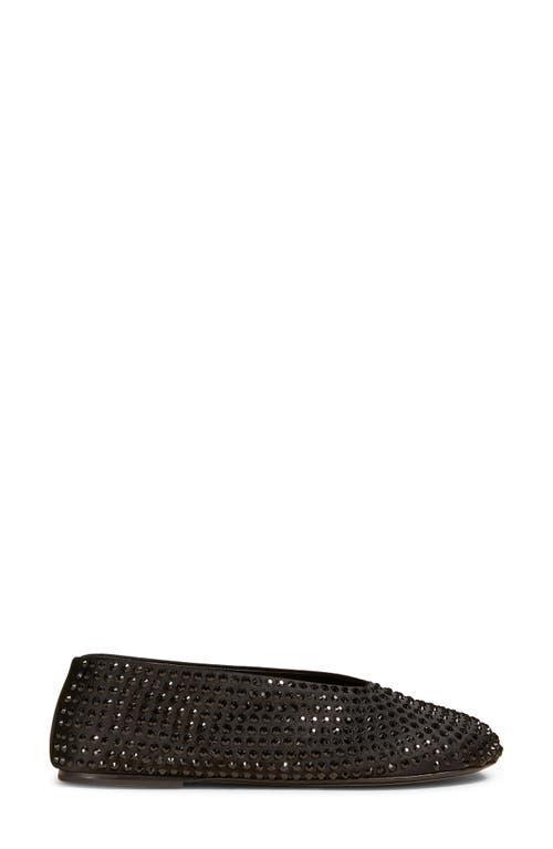 KHAITE Marcy Crystal-embellished Flats In Black Product Image