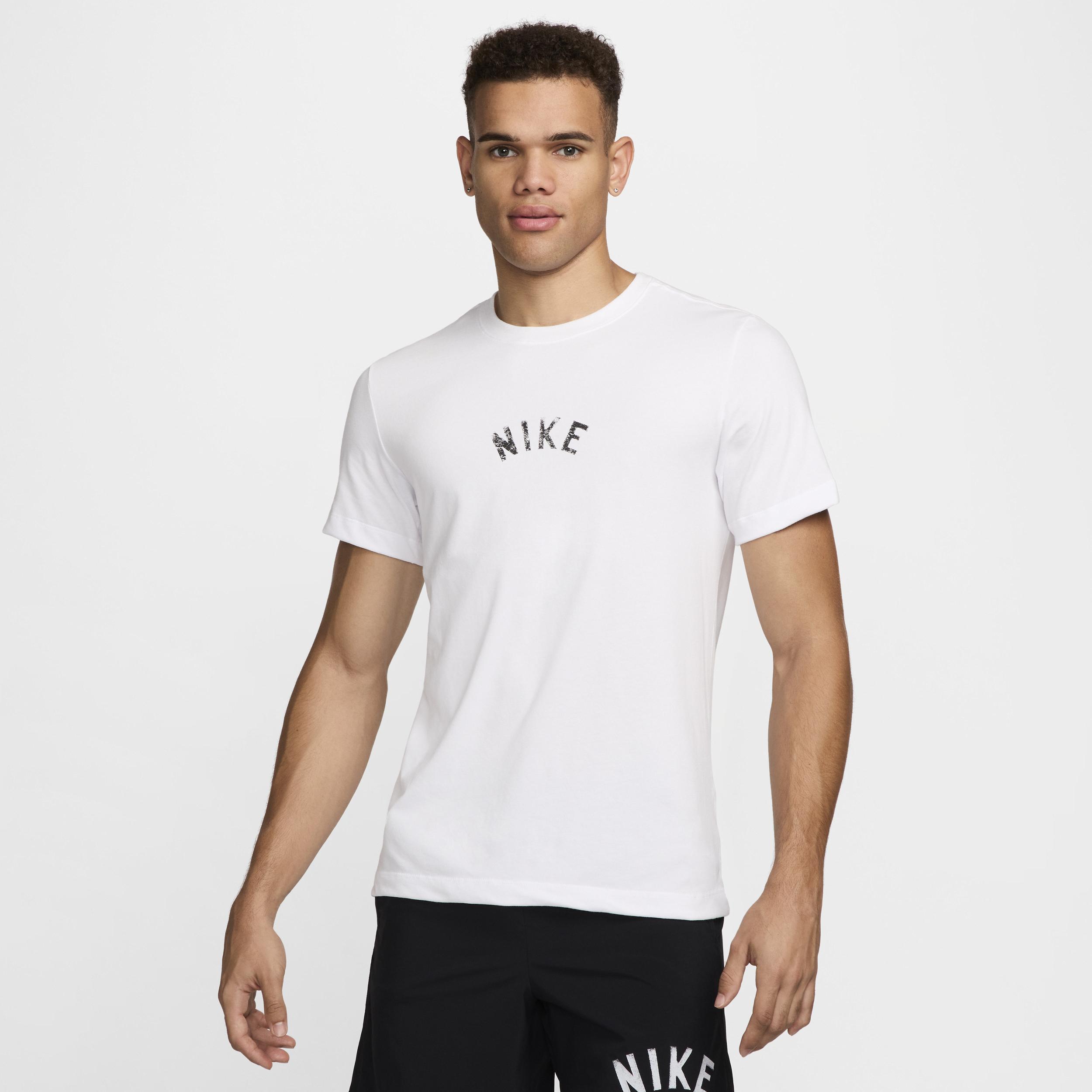 Nike Mens Nike Dri-FIT Swoosh 2 T-Shirt - Mens White/Black Product Image