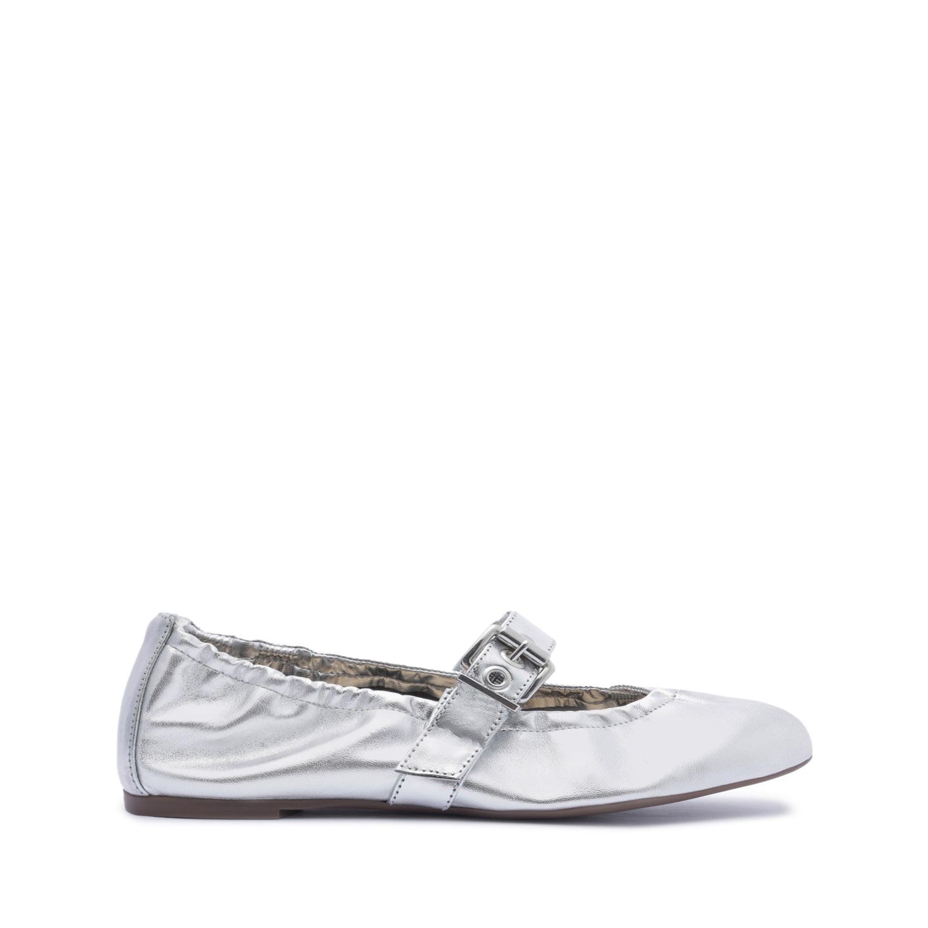 Calita Metallic Leather Flat Product Image