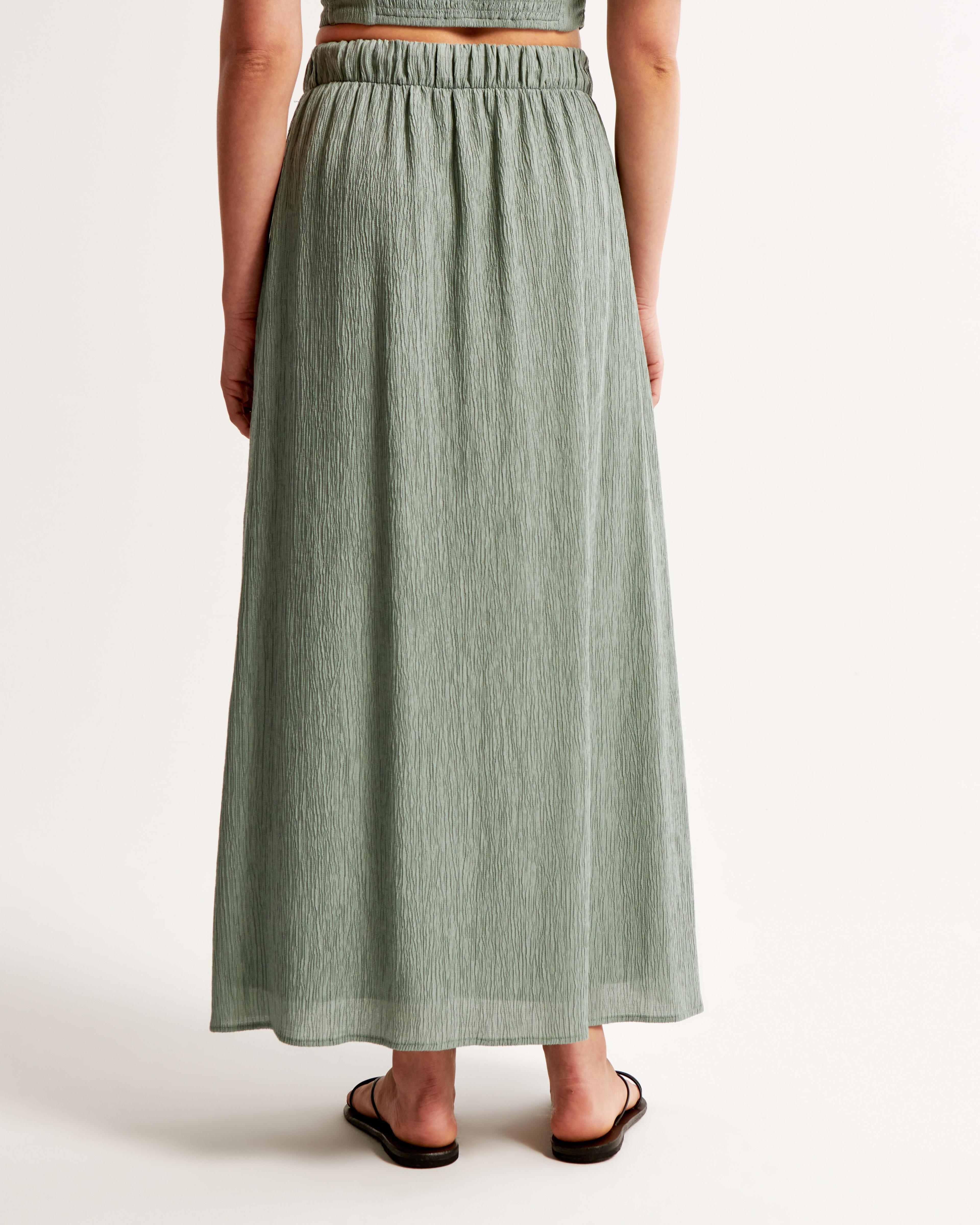 Crinkle Flowy Maxi Skirt Product Image