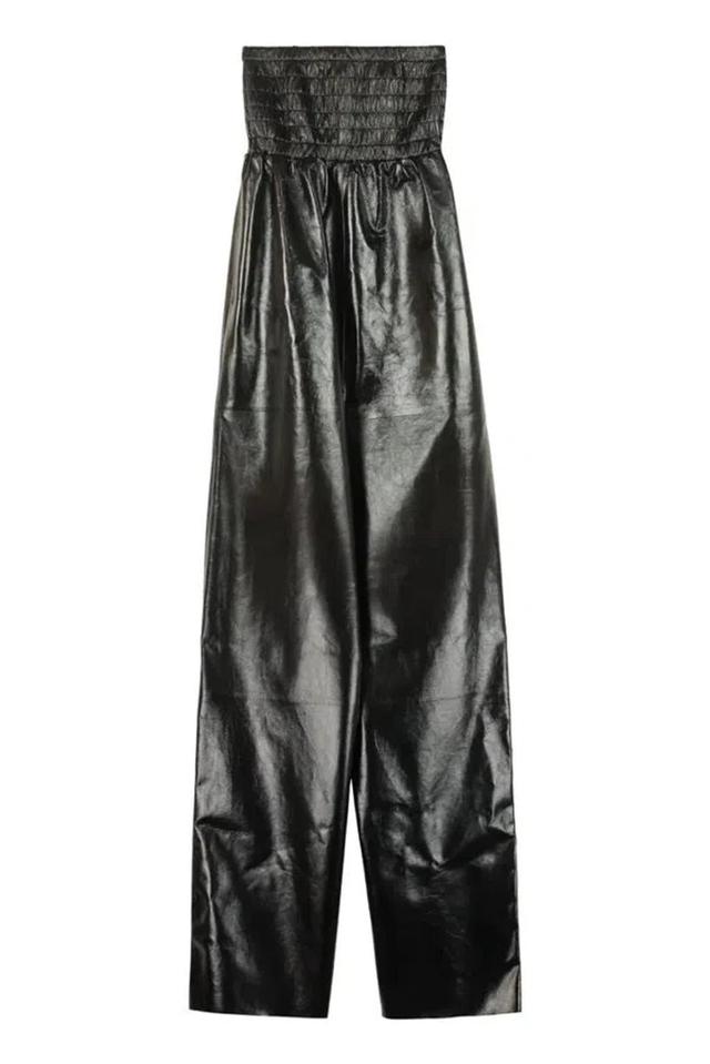 Leather Jumpsuit In Black Product Image