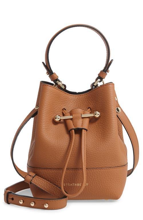 Strathberry Lana Osette Leather Crossbody Bucket Bag Product Image