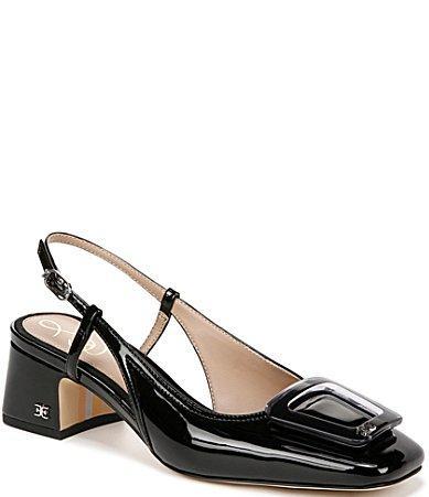 Sam Edelman Tracie Patent Buckle Detail Slingback Pumps Product Image