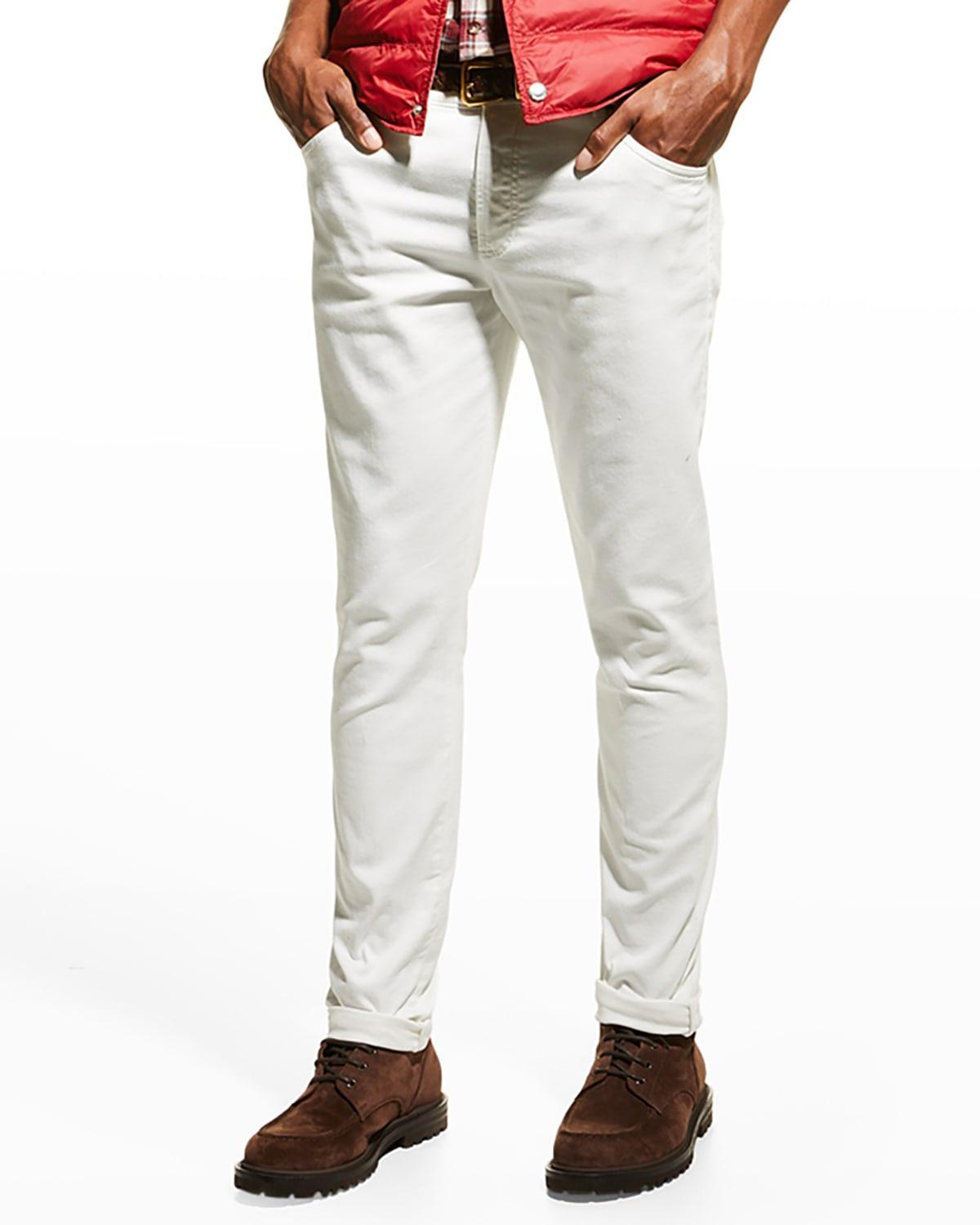 Mens Bull Denim Skinny-Fit Pants Product Image