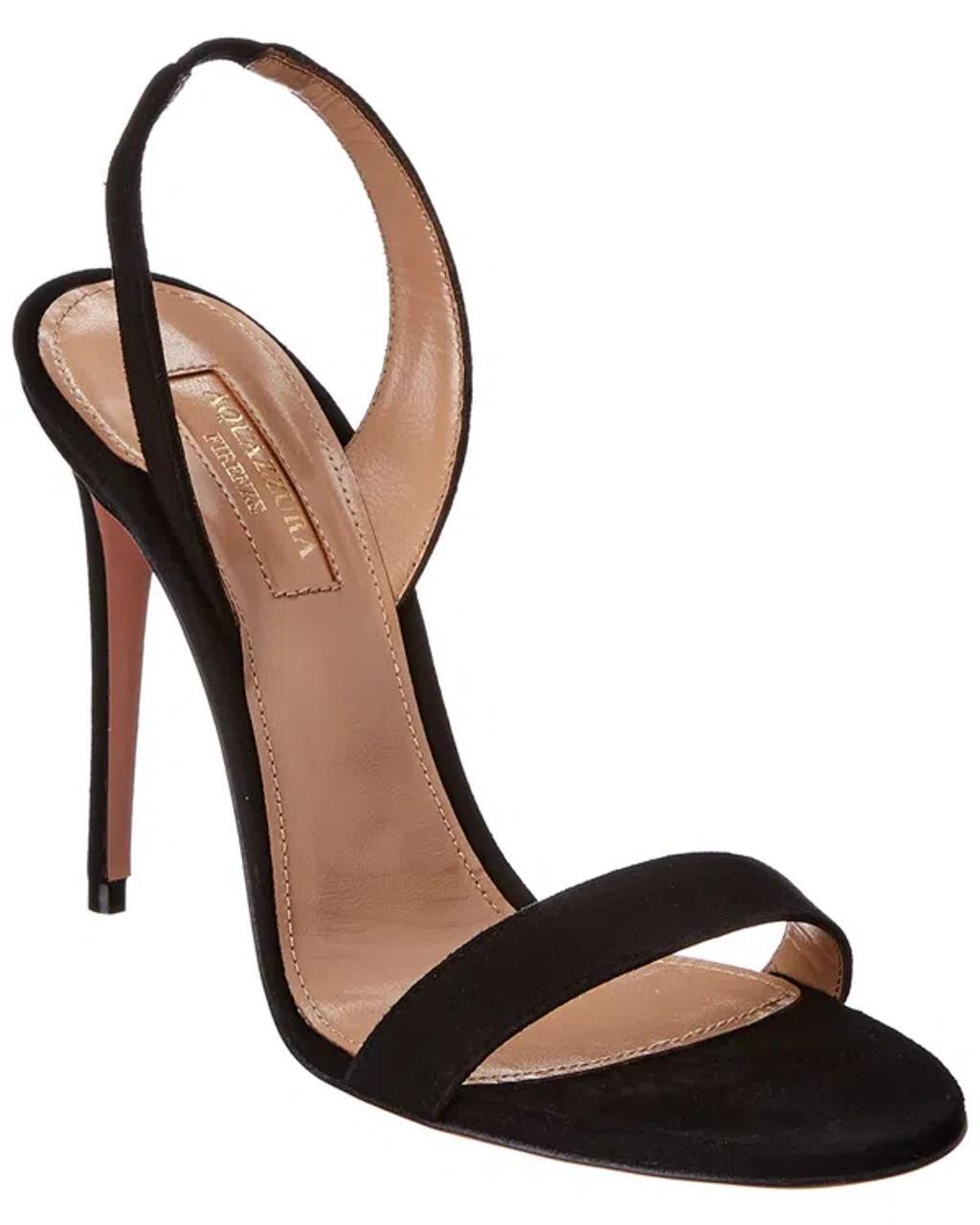 So Nude 105 Suede Sandals In Black Product Image