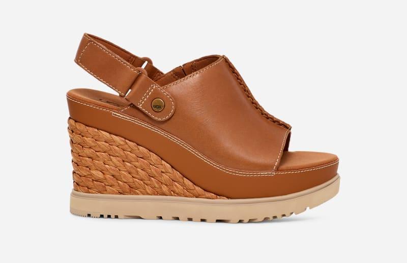 UGG Womens Abbot Adjustable Slide Leather Sandals Product Image