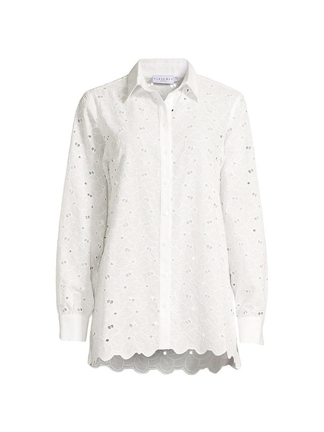 Womens Kairos Eyelet Button-Up Shirt Product Image