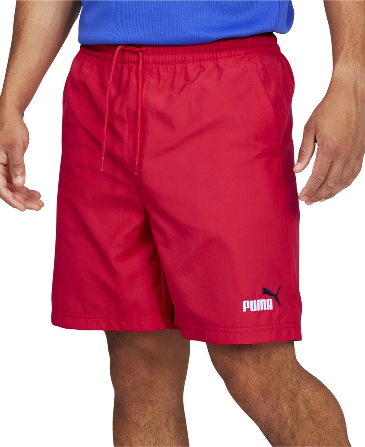 Puma Mens Essentials+ Moisture-Wicking Logo Embroidered 7 Drawstring Shorts product image