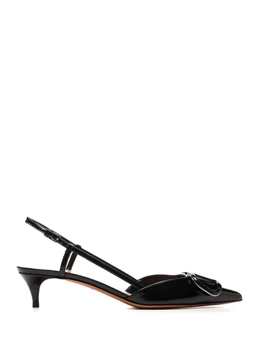 Vlogo 40 Patent Slingback Pump In Black Product Image