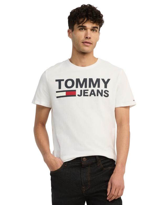 Tommy Hilfiger Mens Tommy Jeans Lock Up Logo Graphic T-Shirt Product Image