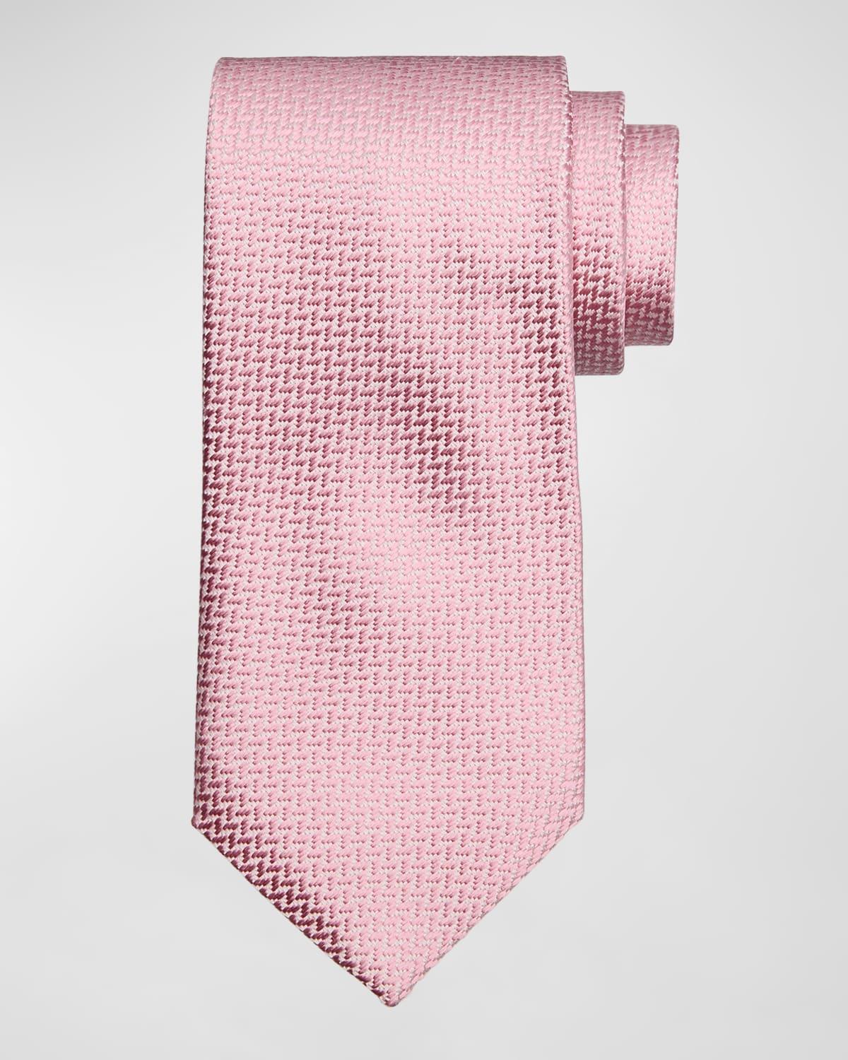 Mens Silk Tonal Chevron Tie Product Image