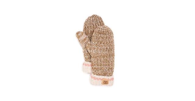 Womens MUK LUKS Marled Chunky Stitch Mittens Product Image