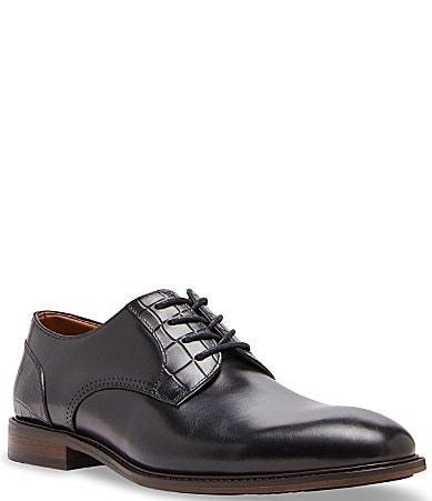 Steve Madden Mens Jaise Leather Plain Toe Lace Product Image