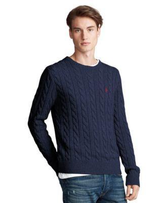 Polo Ralph Lauren Mens Cable-Knit Cotton Sweater Product Image