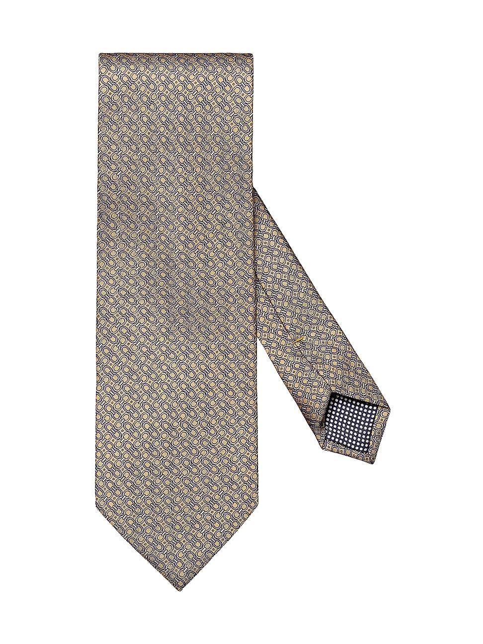 Mens Geometric Silk Tie Product Image