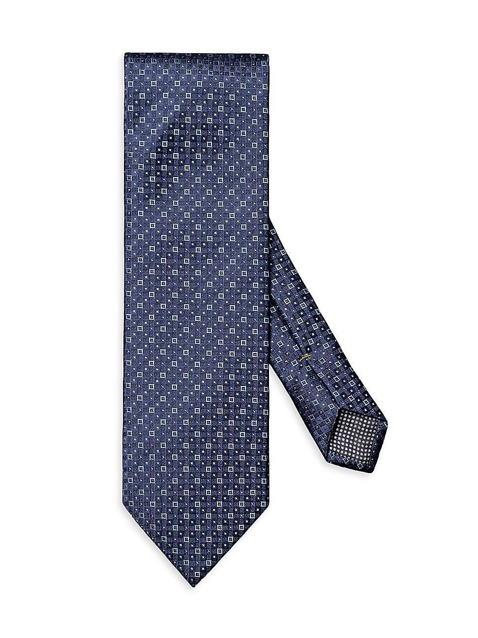 Mens Woven Silk Geometric Tie Product Image