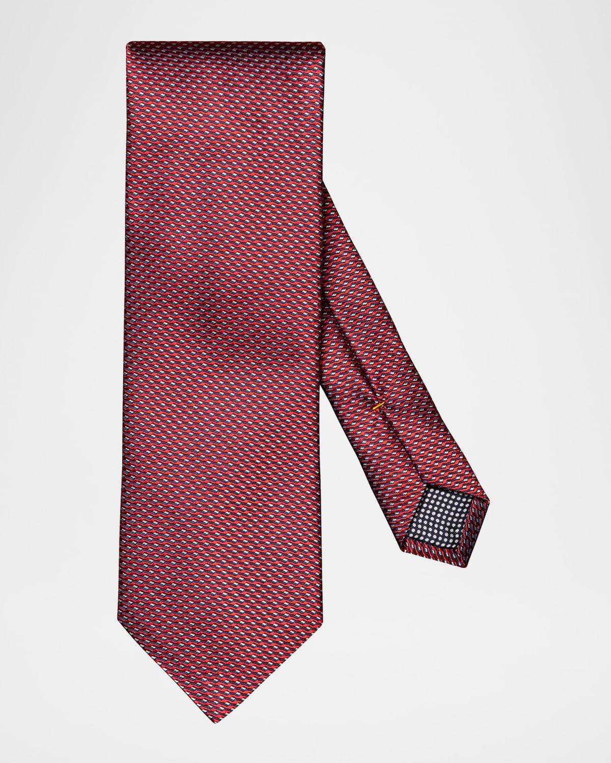 Mens Geometric Silk Tie Product Image