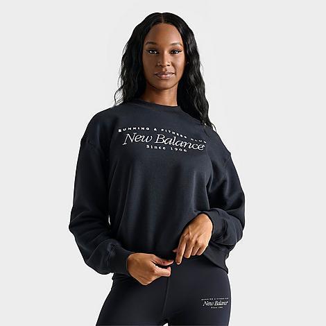 Womens New Balance Logo Crewneck Sweatshirt Product Image