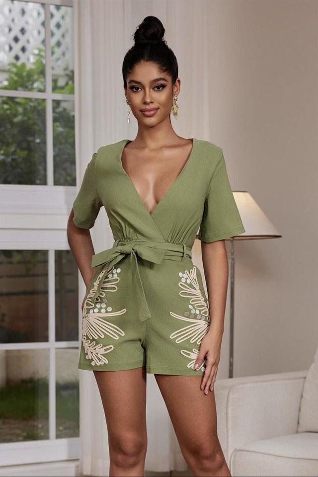 Embroidered Romper Product Image