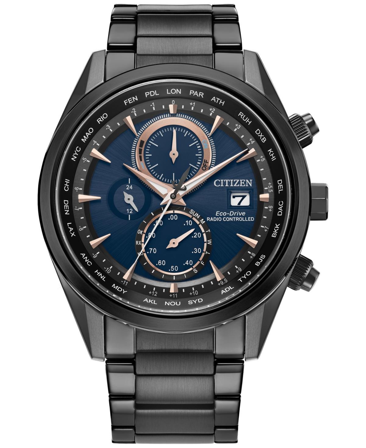 Men's Citizen Radio Control At8265 Watch in Black Ion-Plated Stainless Steel (Model At8265-57L) Product Image