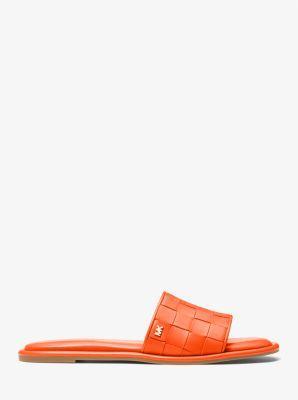 MICHAEL Michael Kors Hayworth Slide (Optic Orange) Women's Shoes Product Image